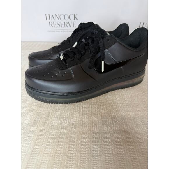 Nike Air Force 1 Posite FL Max QS Triple Black Foamposite AF1 Size 10 548968-010 - Picture 4 of 14